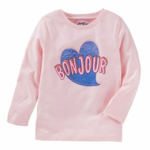 OSHKOSH Girl "Bonjour" Tee | 10 NWT